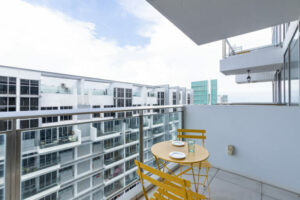 Cove Lumiere 1 bedroom apartment balcony