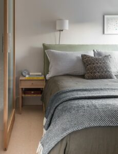 Mason & Fifth Bespoke linen storage bedframes