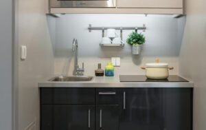 The collective old oak cluster flat kitchenette