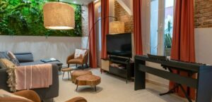 Urban Campus Atocha shared lounge and music corner