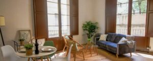 Enter coliving dining and living room